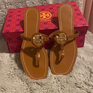 Tory Burch Mini Miller Leather Thong